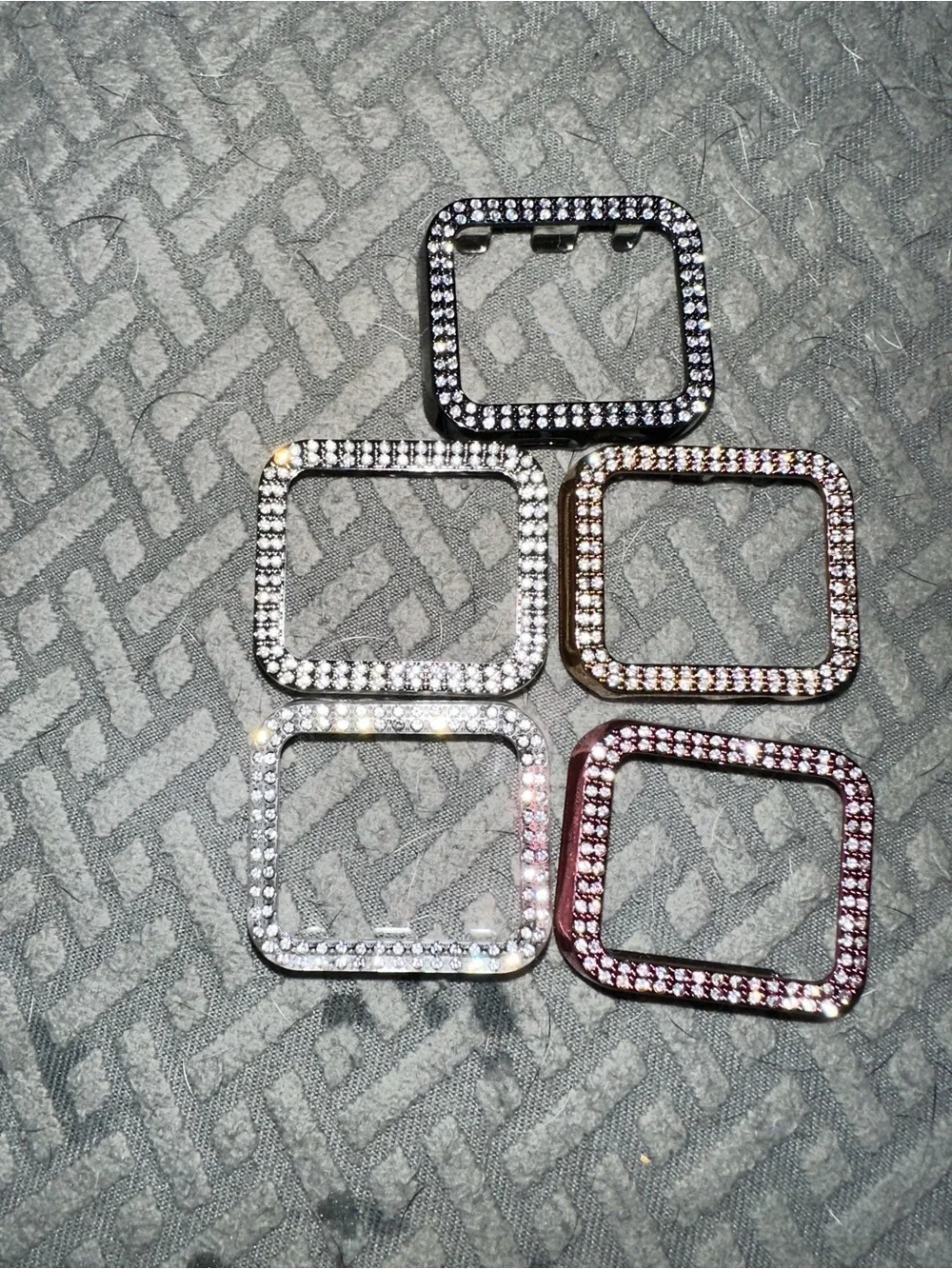 Rhinestone Apple Watch Bezel Covers - Set of 5